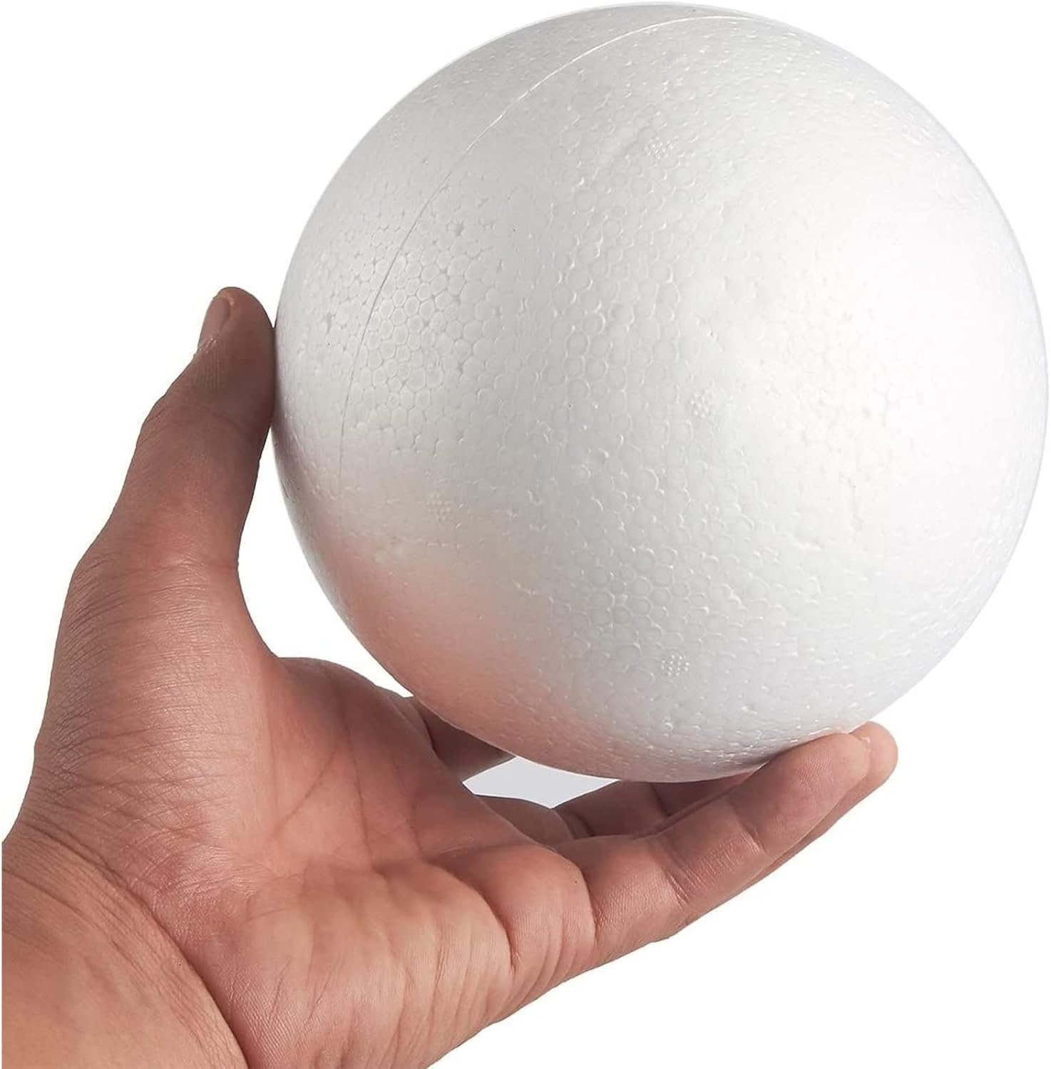 2 Pack Foam Balls for Crafts, 6-Inch Round White Polystyrene Spheres for DIY Projects, Ornaments, School Modeling, Drawing-8