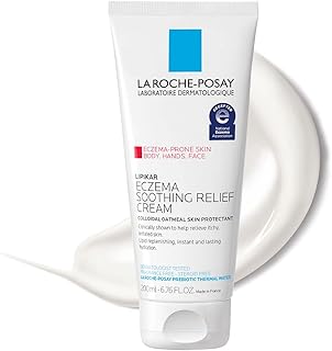 La Roche-Posay Lipikar Soothing Relief Eczema Cream, Face and Body Lotion For Eczema and Sensitive, Dry Skin, Moisturizer with Colloidal Oatmeal to Relieve Irritation