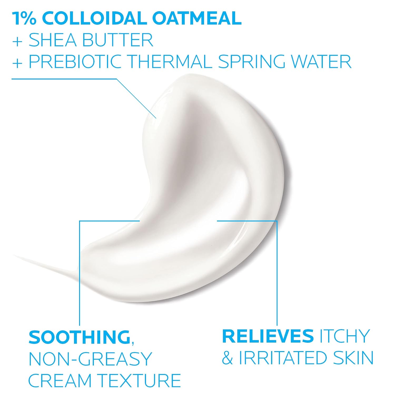 La Roche-Posay Lipikar Soothing Relief Eczema Cream, Face and Body Lotion For Eczema and Sensitive, Dry Skin, Moisturizer with Colloidal Oatmeal to Relieve Irritation-2