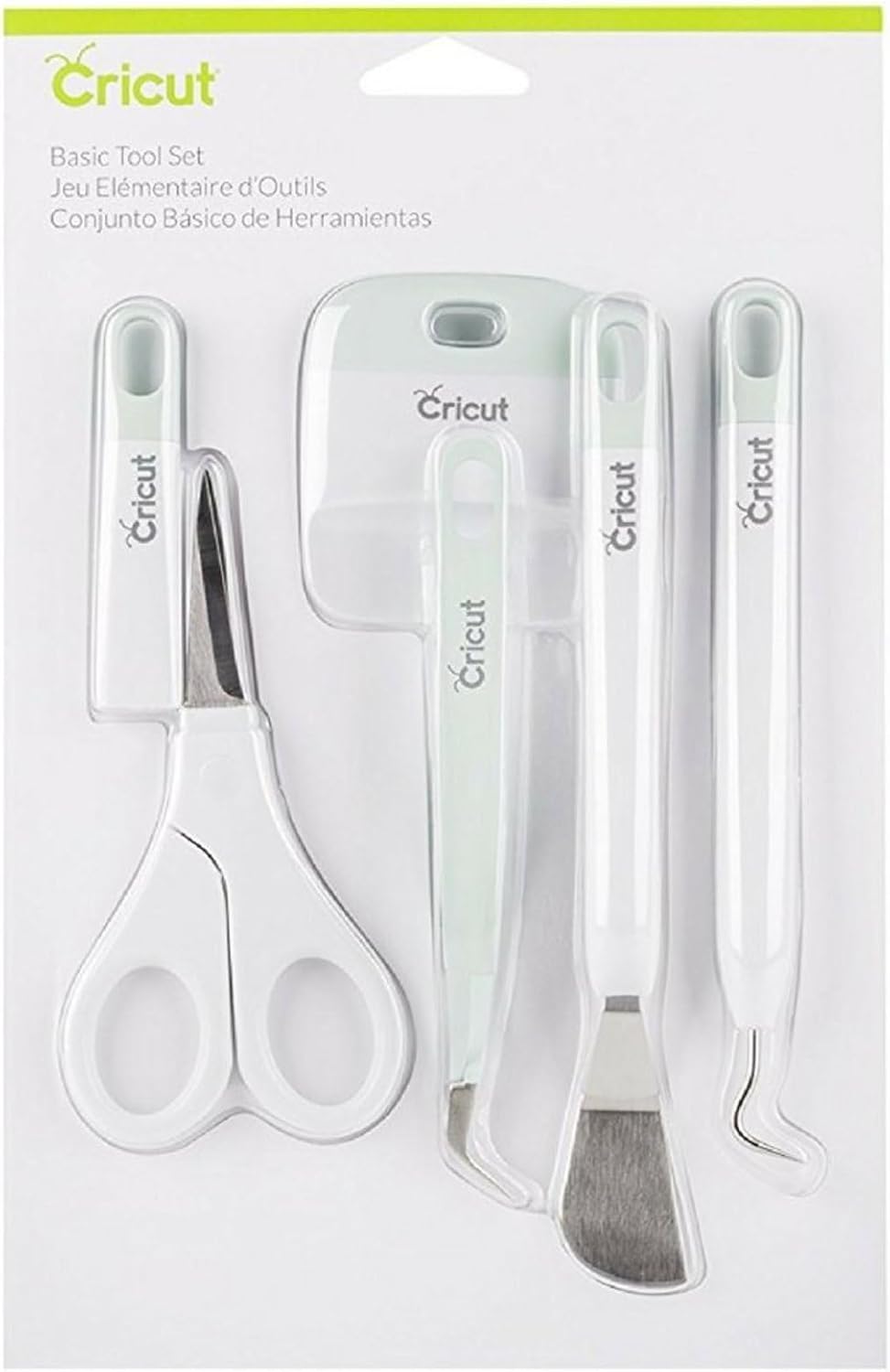 Cricut Basic Tool Set - 5-Piece Precision Tool Kit for Crafting and DIYs, Perfect for Vinyl, Paper & Iron-on Projects, Great Companion for Cricut Cutting Machines, Mint-0