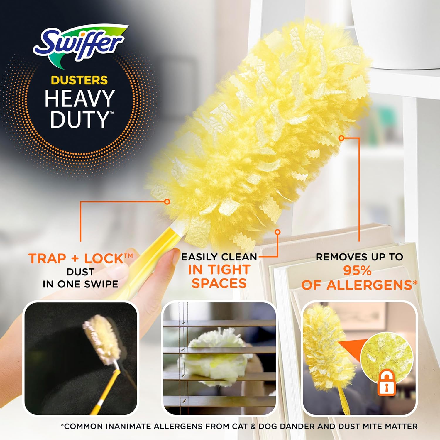 Swiffer Dusters Heavy Duty Multi-Surface Duster Refills for Cleaning, Unscented, 11 Count-2