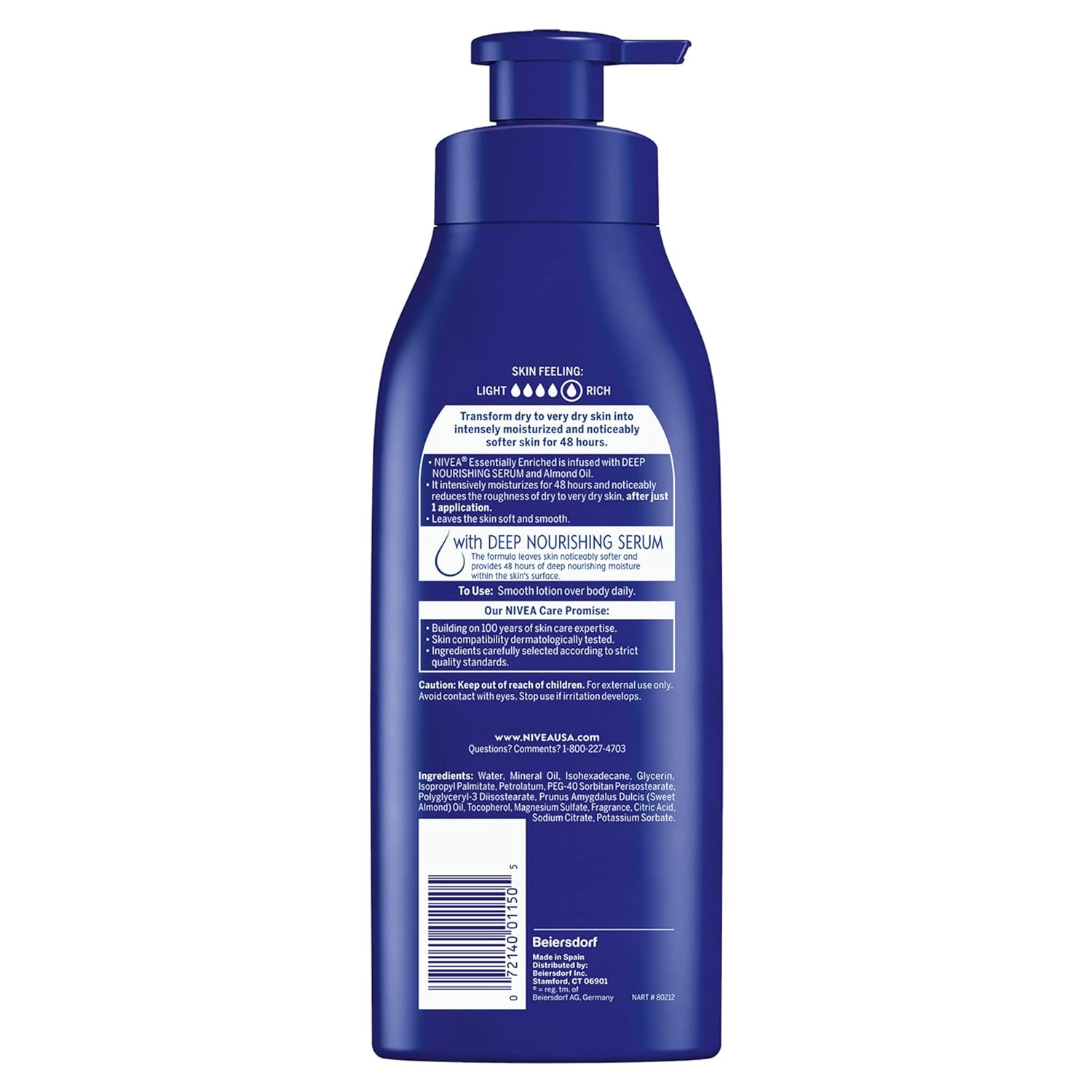 NIVEA Essentially Enriched Body Lotion for Dry Skin, Pack of 2, 16.9 Fl Oz Pump Bottles-13