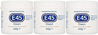 E45 Dermatological Cream Treatment for Dry Skin Conditions (350g) Pack of 3