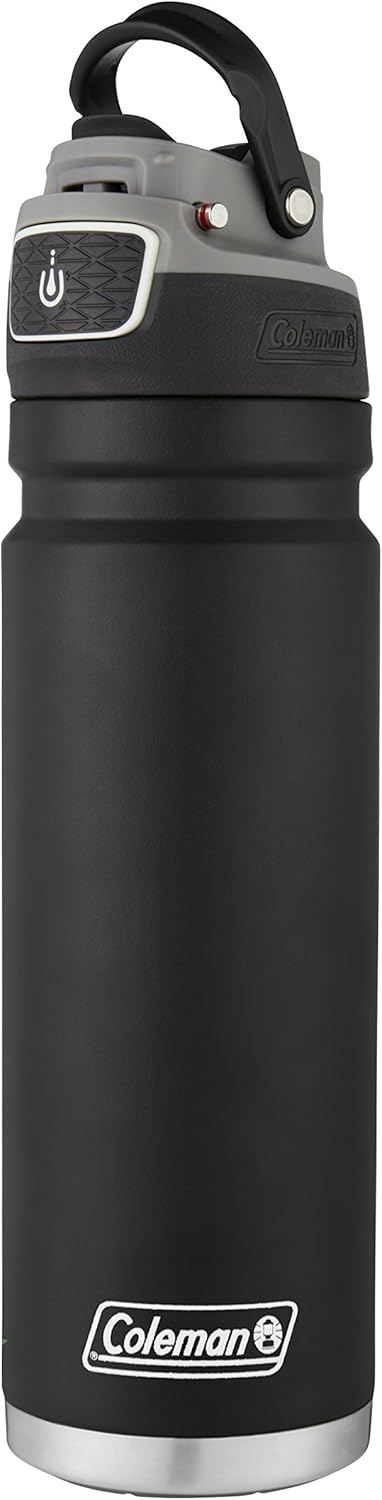 Coleman FreeFlow Vacuum-Insulated Stainless Steel Water Bottle with Leak-Proof Lid, 24oz/40oz Bottle with Button-Operated Lid & Carry Handle, Keeps Drinks Hot or Cold for Hours-5