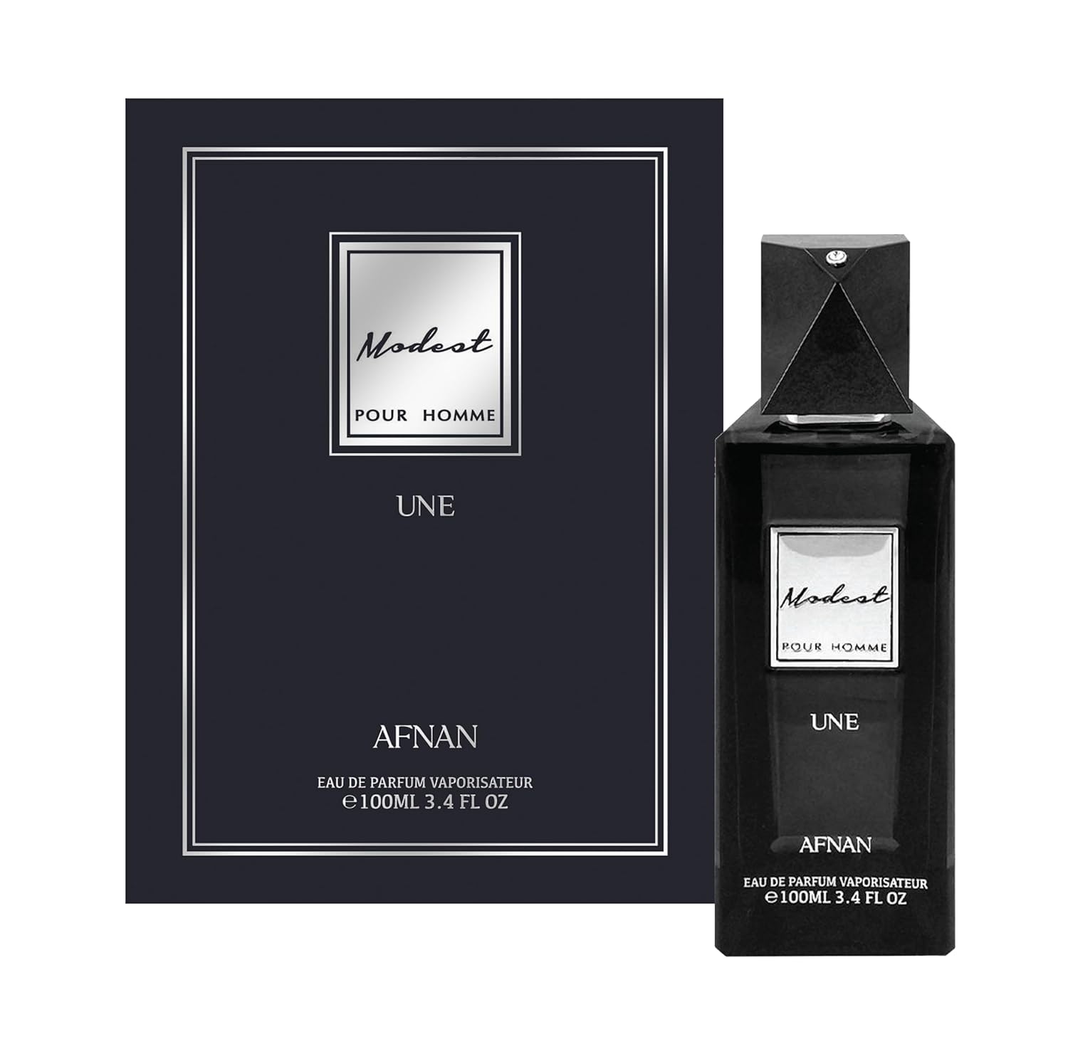 Afnan Modest Une Eau de Parfum Spray for Men, 3.4 Ounce-0