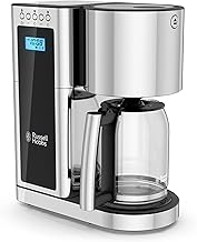 Russell Hobbs Glass Series 8-Cup Coffeemaker, Black & Stainless Steel, CM8100BKR