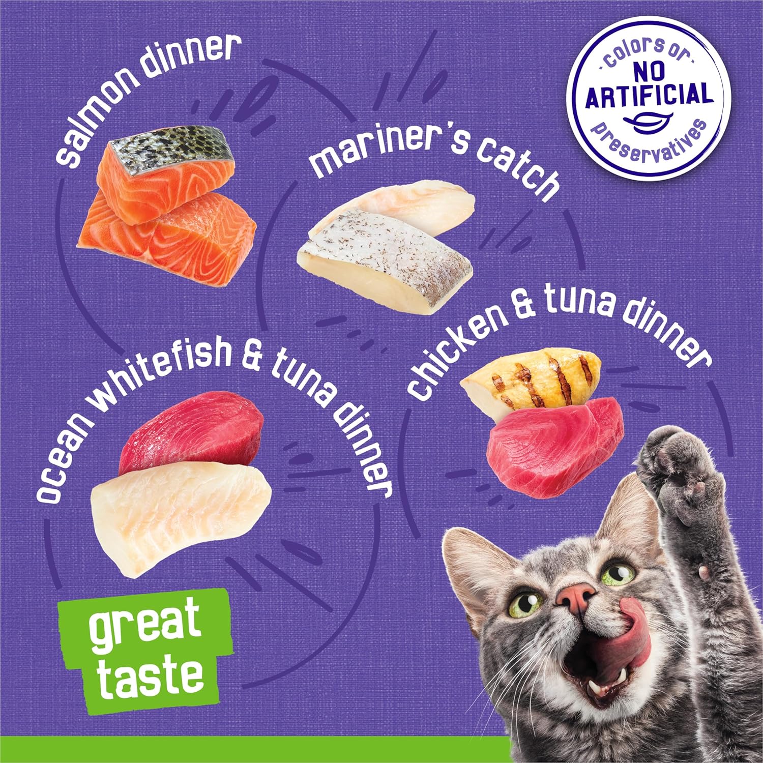 Purina Friskies Wet Cat Food Pate Variety Pack Seafood and Chicken Pate Favorites - (Pack of 40) 5.5 oz. Cans-2