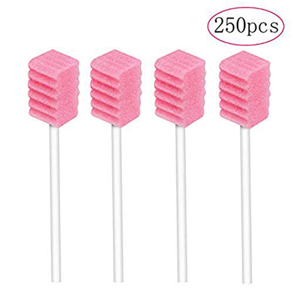 Disposable Oral Swabs, Sterile Dental Sponge Swabsticks Unflavored for Mouth & Gum Cleaning (250 Pack/box)-4