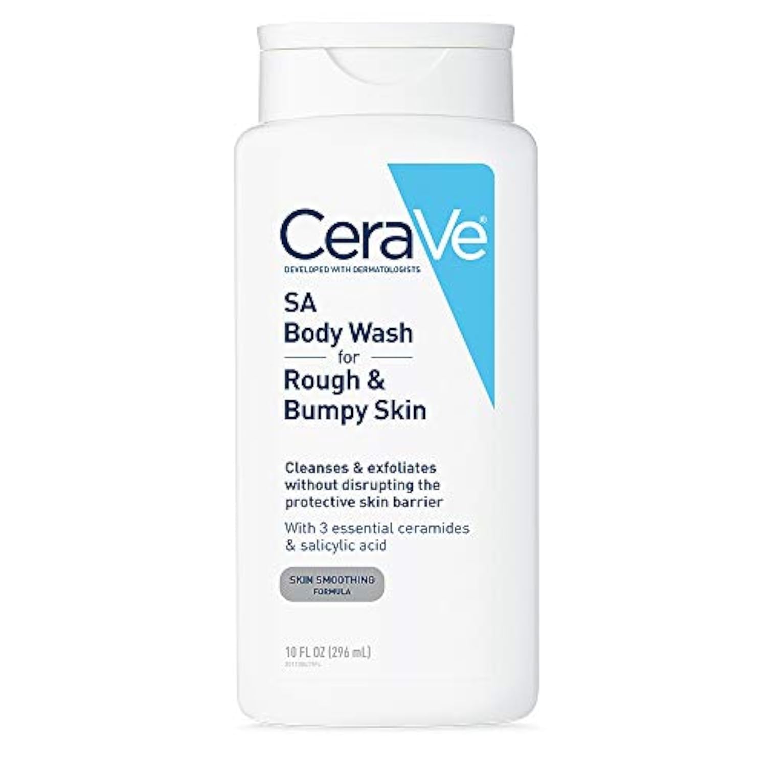 CeraVe Body Wash with Salicylic Acid | Fragrance Free Body Wash to Exfoliate Rough and Bumpy Skin | Allergy Tested | 10 Ounce-0