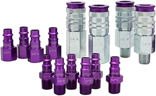 Milton S-314VKIT Kit, 14pc Hi-Flo V style 1/4", Purple