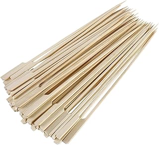 Gmark Bamboo Paddle Skewers 12" 100pc/Bag, Kabob Skewers, BBQ Skewers for Outdoor Grilling GM1075