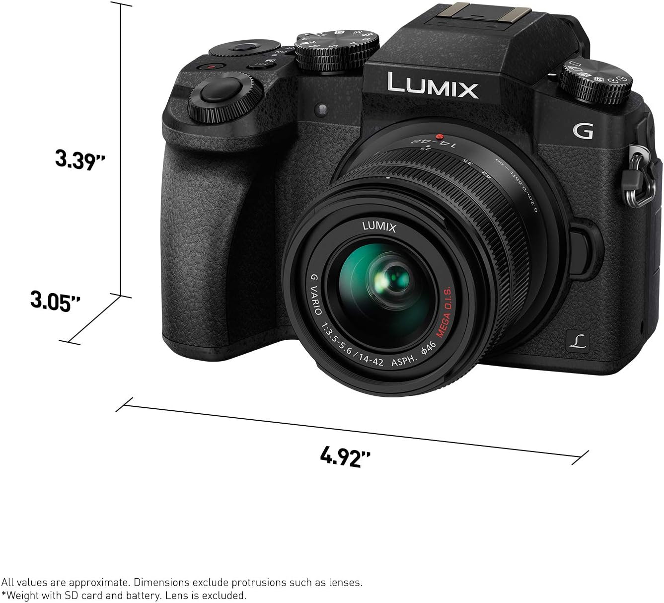 Panasonic Lumix G7 4K Digital Mirrorless Camera Bundle with Lumix G Vario 14-42mm and 45-150mm Lenses, 16MP, 3-Inch Touch LCD, DMC-G7WK (USA Black)-11