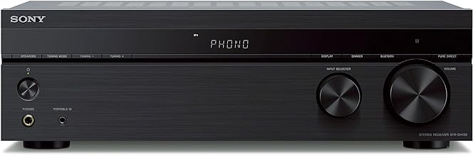 Sony STRDH190 2-ch Home Stereo Receiver with Phono Inputs & Bluetooth Black