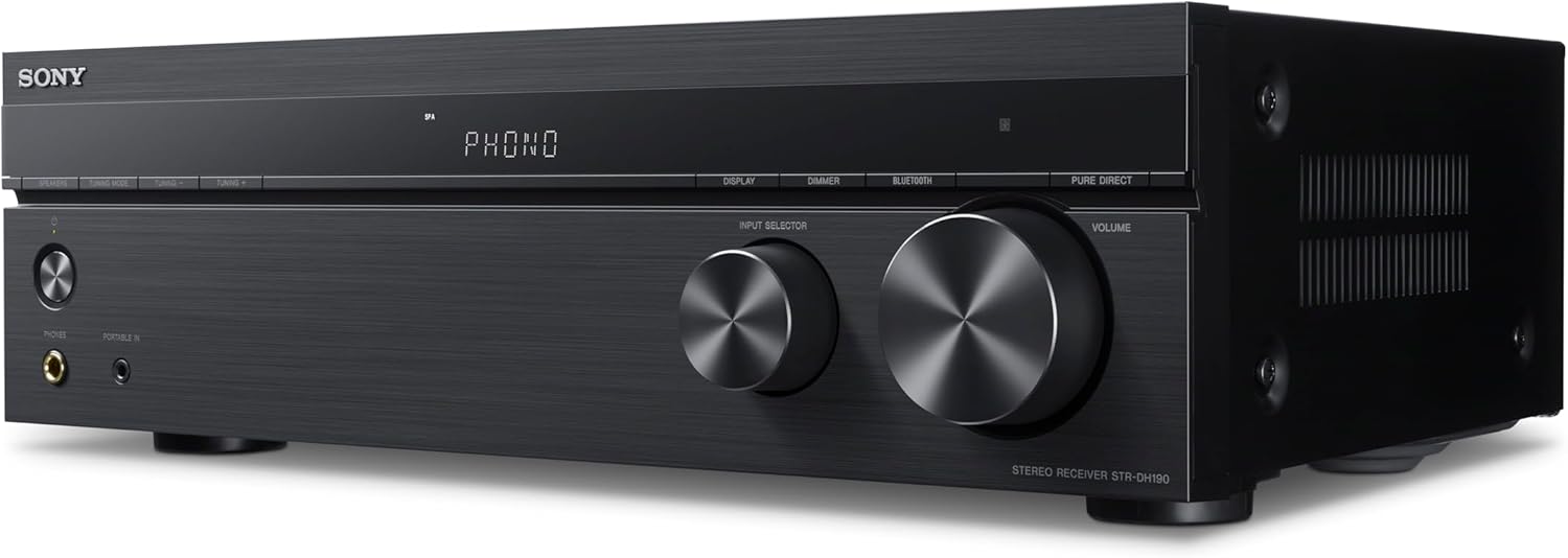 Sony STRDH190 2-ch Home Stereo Receiver with Phono Inputs & Bluetooth Black-2