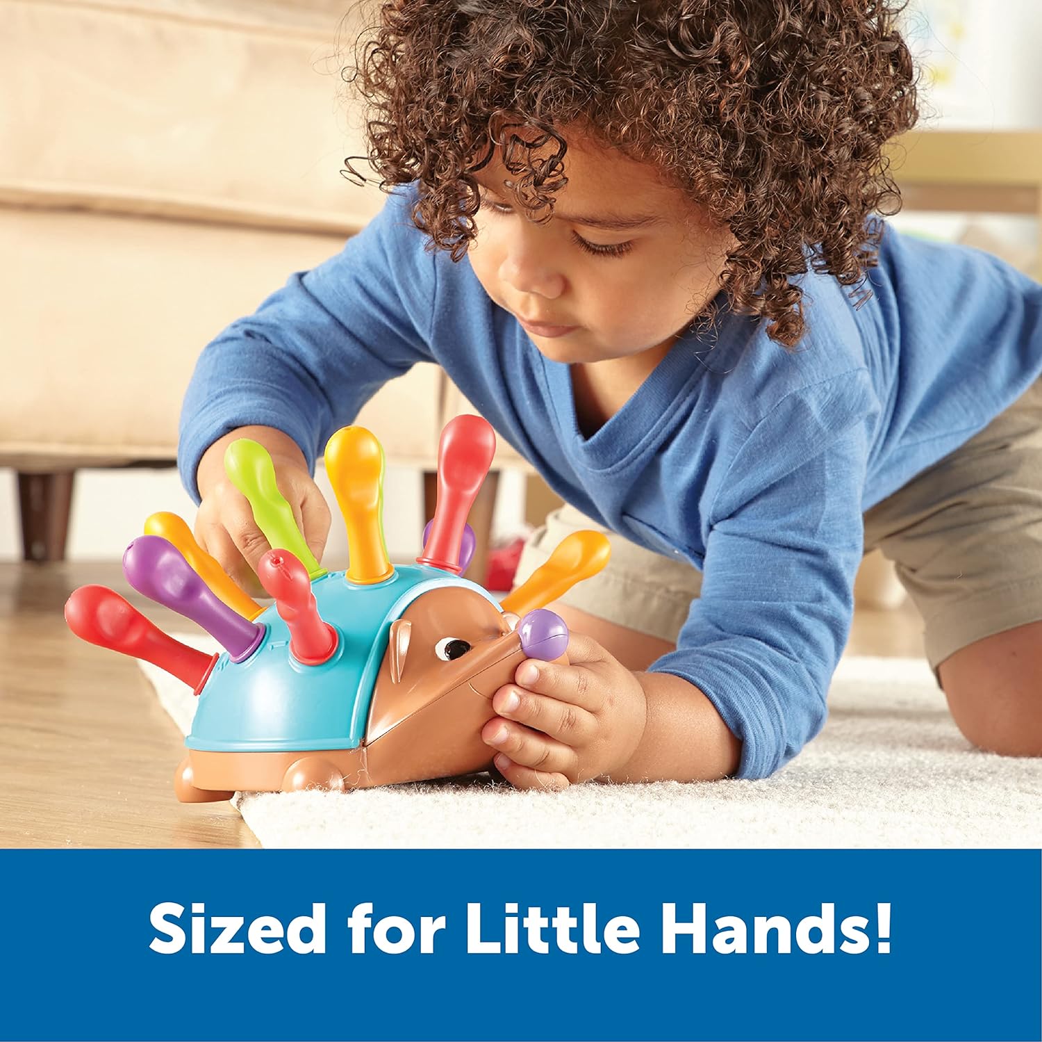 Learning Resources Spike The Fine Motor Hedgehog - Toddler Learning Toys, Fine Motor and Sensory Toys for Kids Ages 18+ Months, Montessori Toys-2