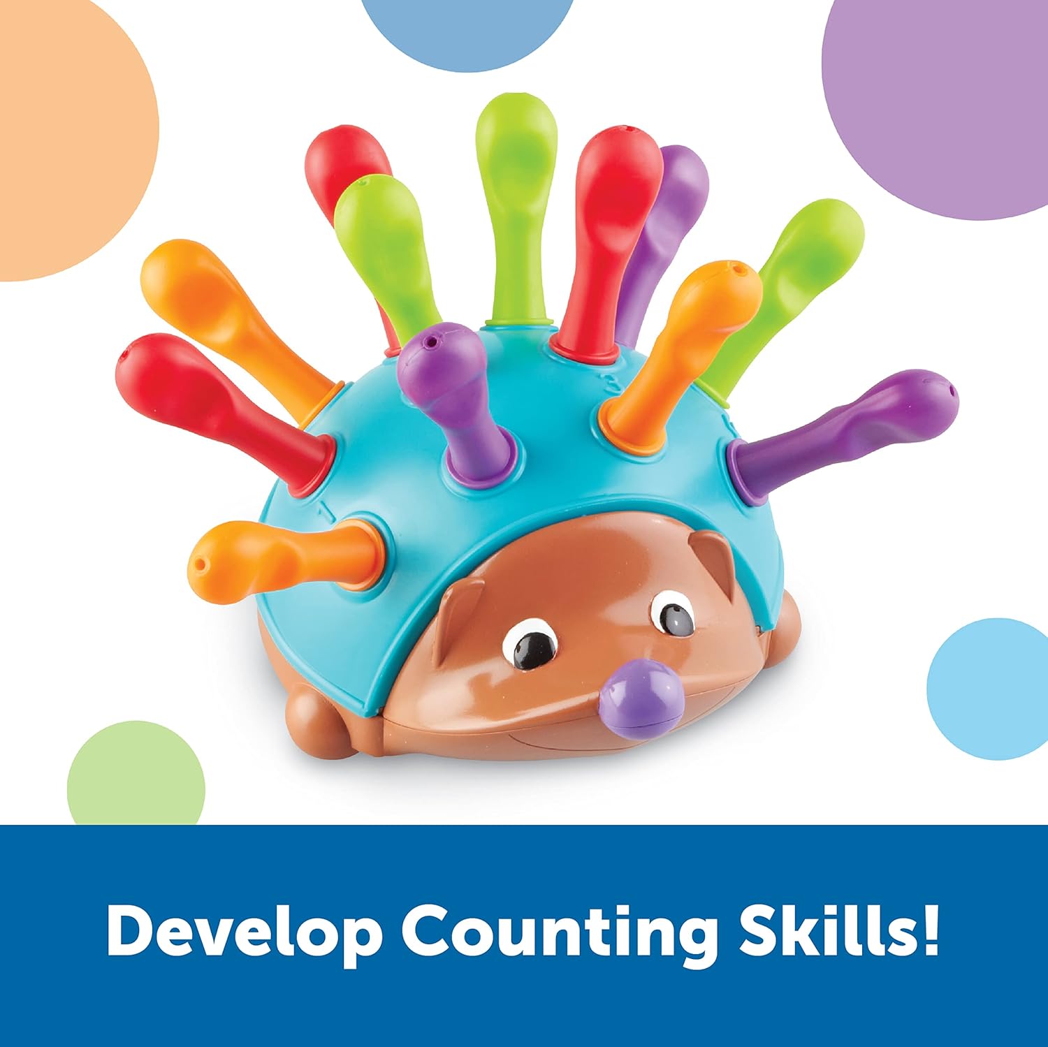 Learning Resources Spike The Fine Motor Hedgehog - Toddler Learning Toys, Fine Motor and Sensory Toys for Kids Ages 18+ Months, Montessori Toys-3