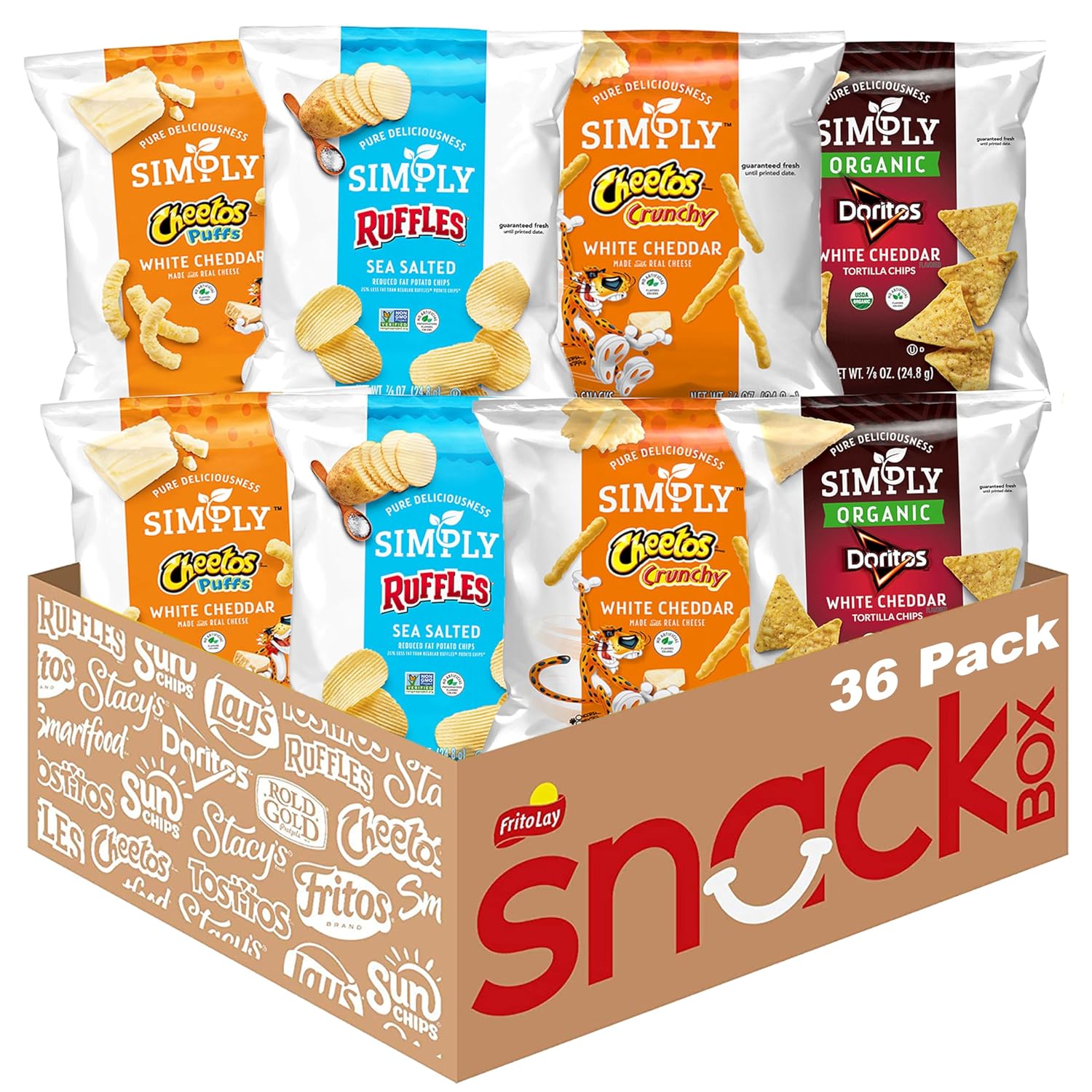 Simply, Variety Pack Snacks, 0.875 Ounce (Pack of 36)-0