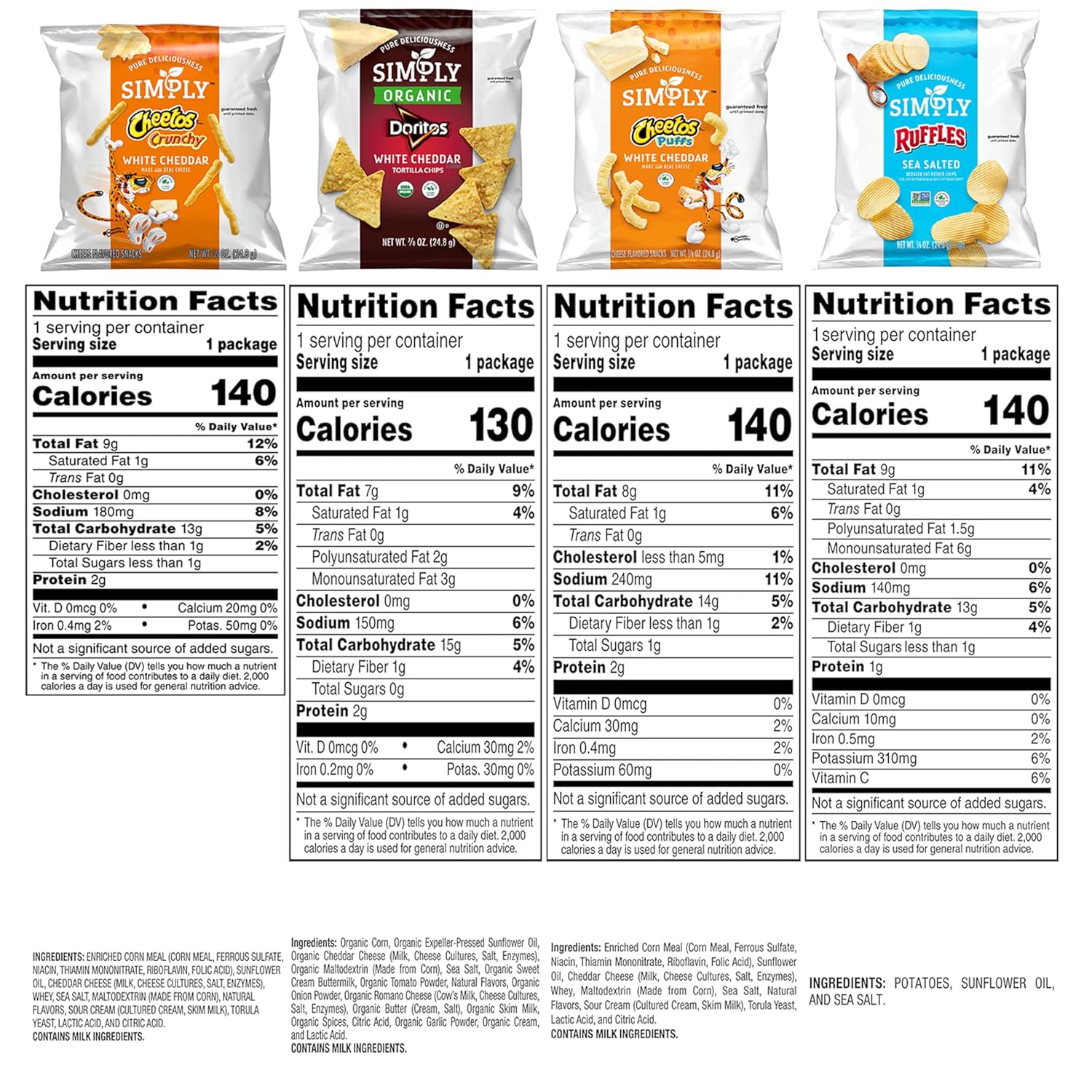 Simply, Variety Pack Snacks, 0.875 Ounce (Pack of 36)-5