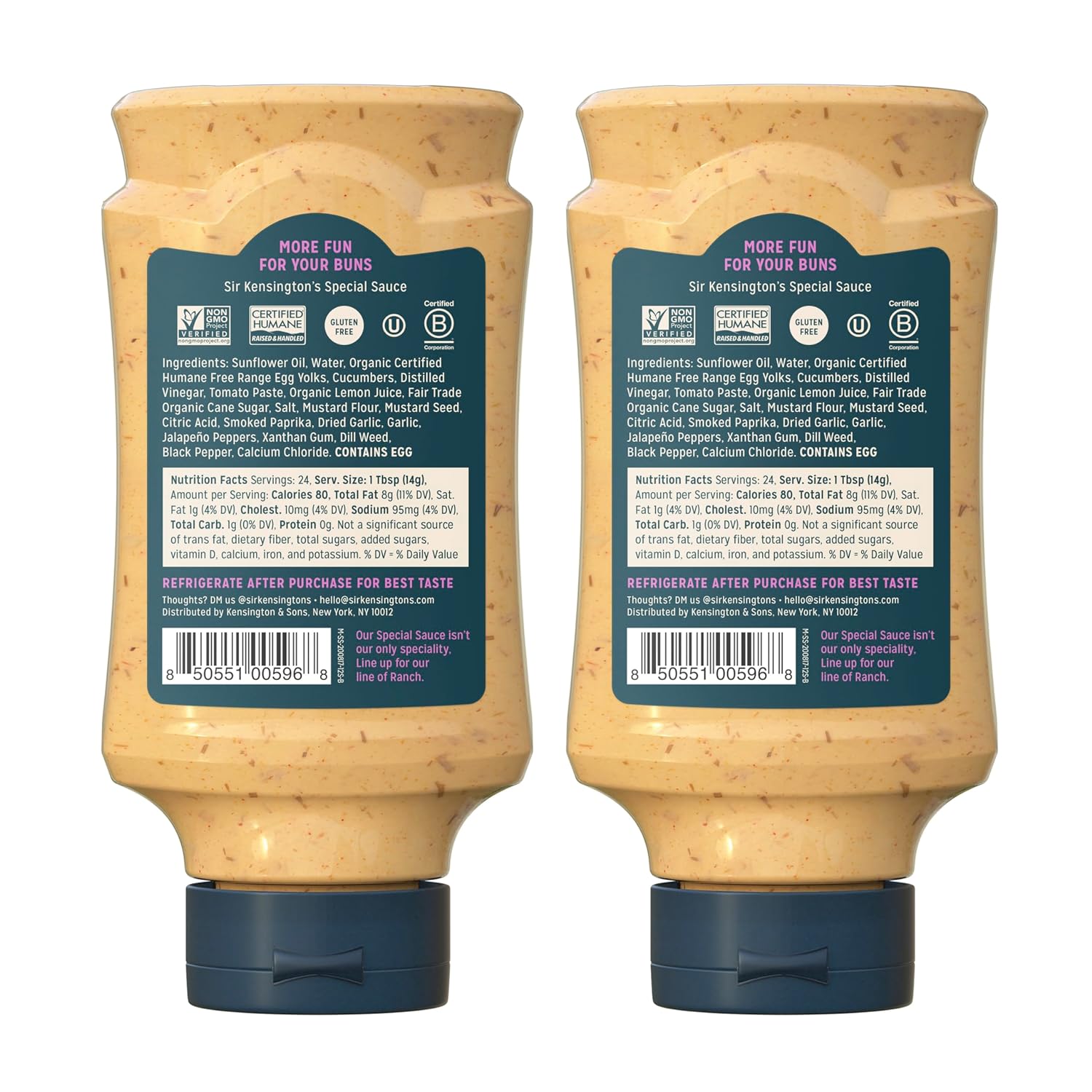 Sir Kensington's Mayonnaise Special Sauce 2 Count Gluten Free Non- GMO Project Verified Shelf-Stable 12 oz-1