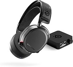 SteelSeries Arctis Pro Wireless Gaming Headset - High Fidelity 2.4 GHz Wireless - Mixable Bluetooth - Non-Stop Dual Battery - OLED Base Station - AI Noise Canceling Mic - PC, PS5, PS4, Mobile - Black