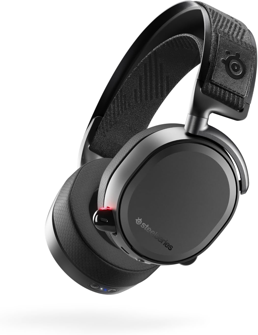 SteelSeries Arctis Pro Wireless Gaming Headset - High Fidelity 2.4 GHz Wireless - Mixable Bluetooth - Non-Stop Dual Battery - OLED Base Station - AI Noise Canceling Mic - PC, PS5, PS4, Mobile - Black-4