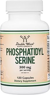 PhosphatidylSerine Supplement 300mg Per Serving, 120 Capsules (Phosphatidyl Serine Complex) by Double Wood