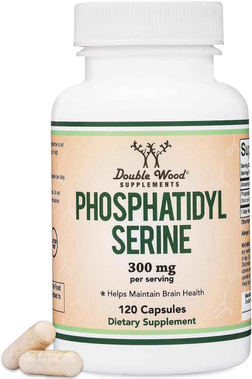 PhosphatidylSerine Supplement 300mg Per Serving, 120 Capsules (Phosphatidyl Serine Complex) by Double Wood-4