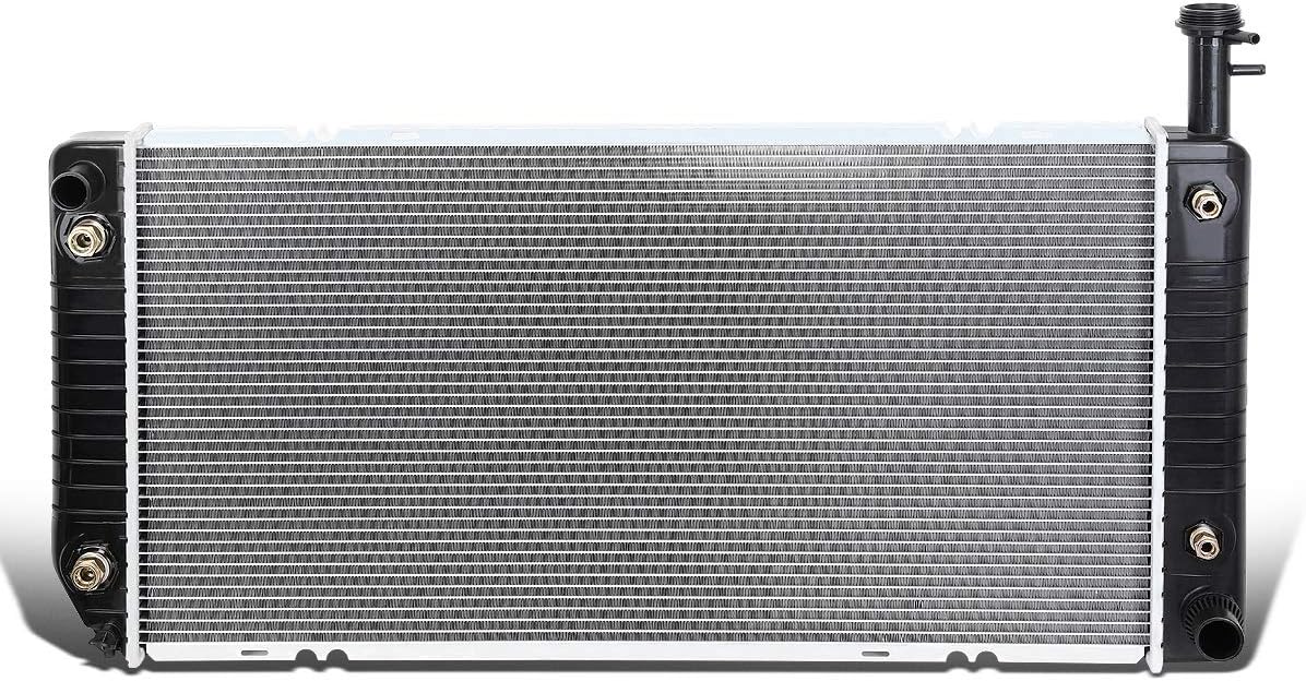 DNA Motoring OEM-RA-2791 OE Style Bolt-On Aluminum Core Radiator Compatible with 04-16 Express/Savana 2500 3500 4500 AT, 34" W X 17-5/16" H X 1" D, 1-5/16" Inlet, 1-1/2" Outlet-0