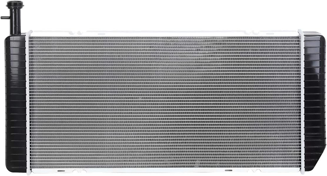 DNA Motoring OEM-RA-2791 OE Style Bolt-On Aluminum Core Radiator Compatible with 04-16 Express/Savana 2500 3500 4500 AT, 34" W X 17-5/16" H X 1" D, 1-5/16" Inlet, 1-1/2" Outlet-4