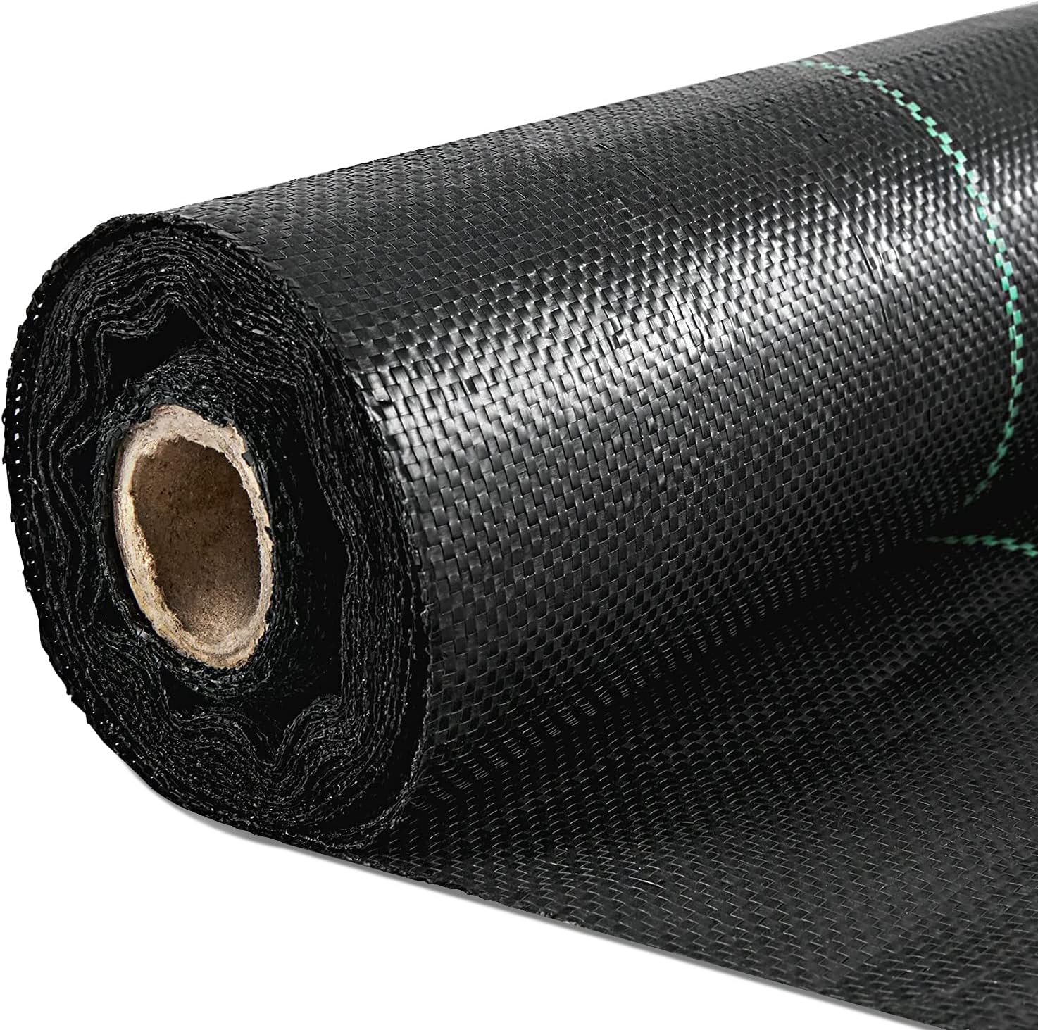 Happybuy 6.5FTx330FT Premium Weed Barrier Landscape Fabric Heavy Duty 3.2OZ, Woven Weed Control Gardening Mat, High Permeability Good for Flower Bed, Geotextile Fabric, Driveway Fabric, Ground Cover-0