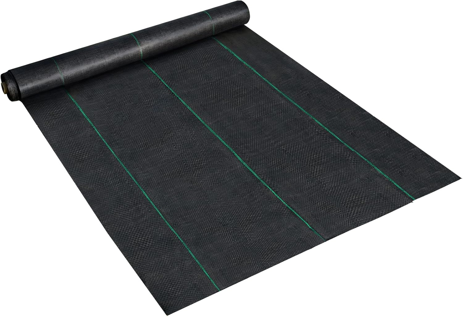 Happybuy 6.5FTx330FT Premium Weed Barrier Landscape Fabric Heavy Duty 3.2OZ, Woven Weed Control Gardening Mat, High Permeability Good for Flower Bed, Geotextile Fabric, Driveway Fabric, Ground Cover-7