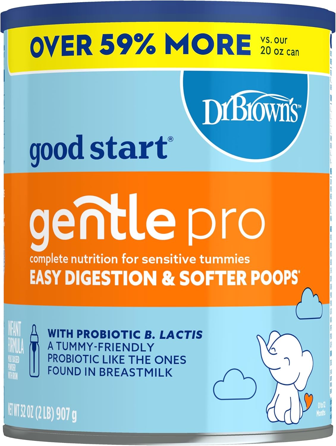 Gerber Good Start Baby Formula Powder, GentlePro, Stage 1, Non GMO, 32 Ounce (Package May Vary) For 0 -12 Months-0