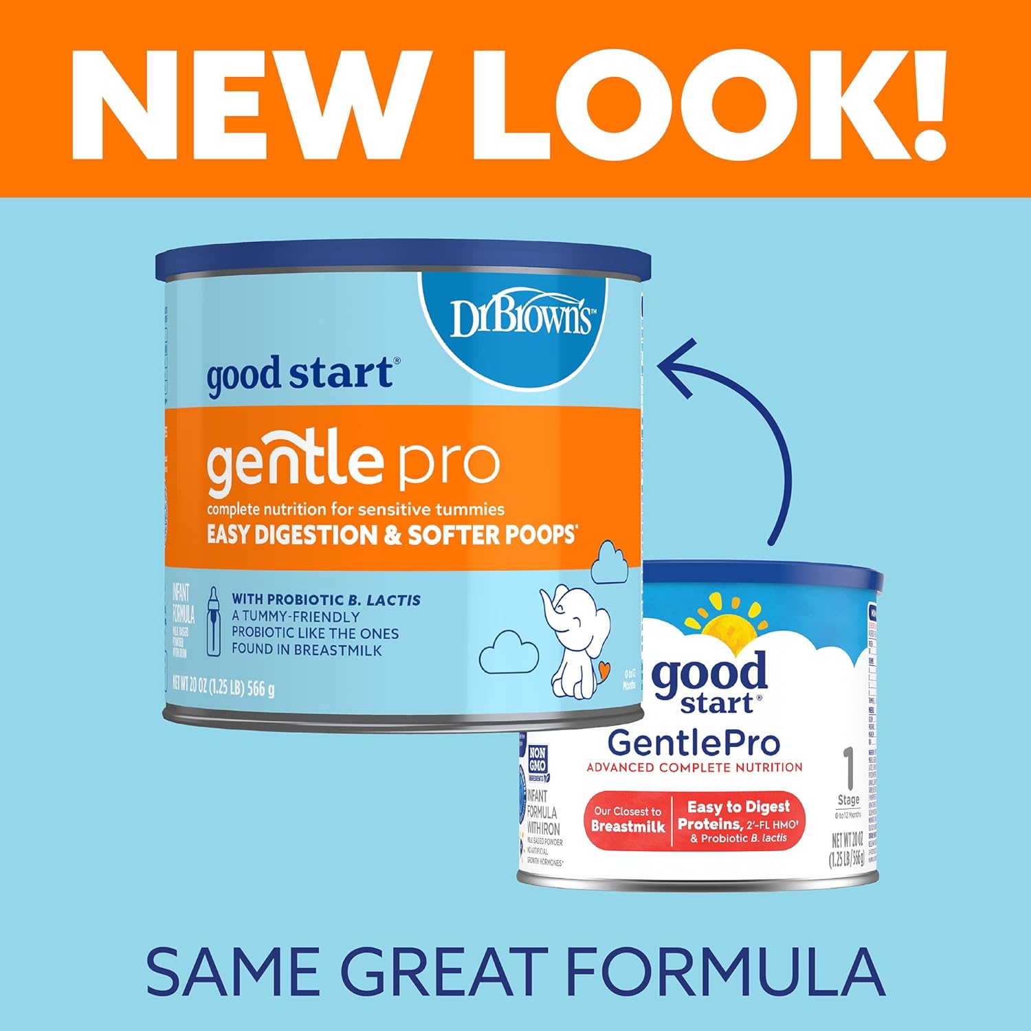 Gerber Good Start Baby Formula Powder, GentlePro, Stage 1, Non GMO, 32 Ounce (Package May Vary) For 0 -12 Months-1