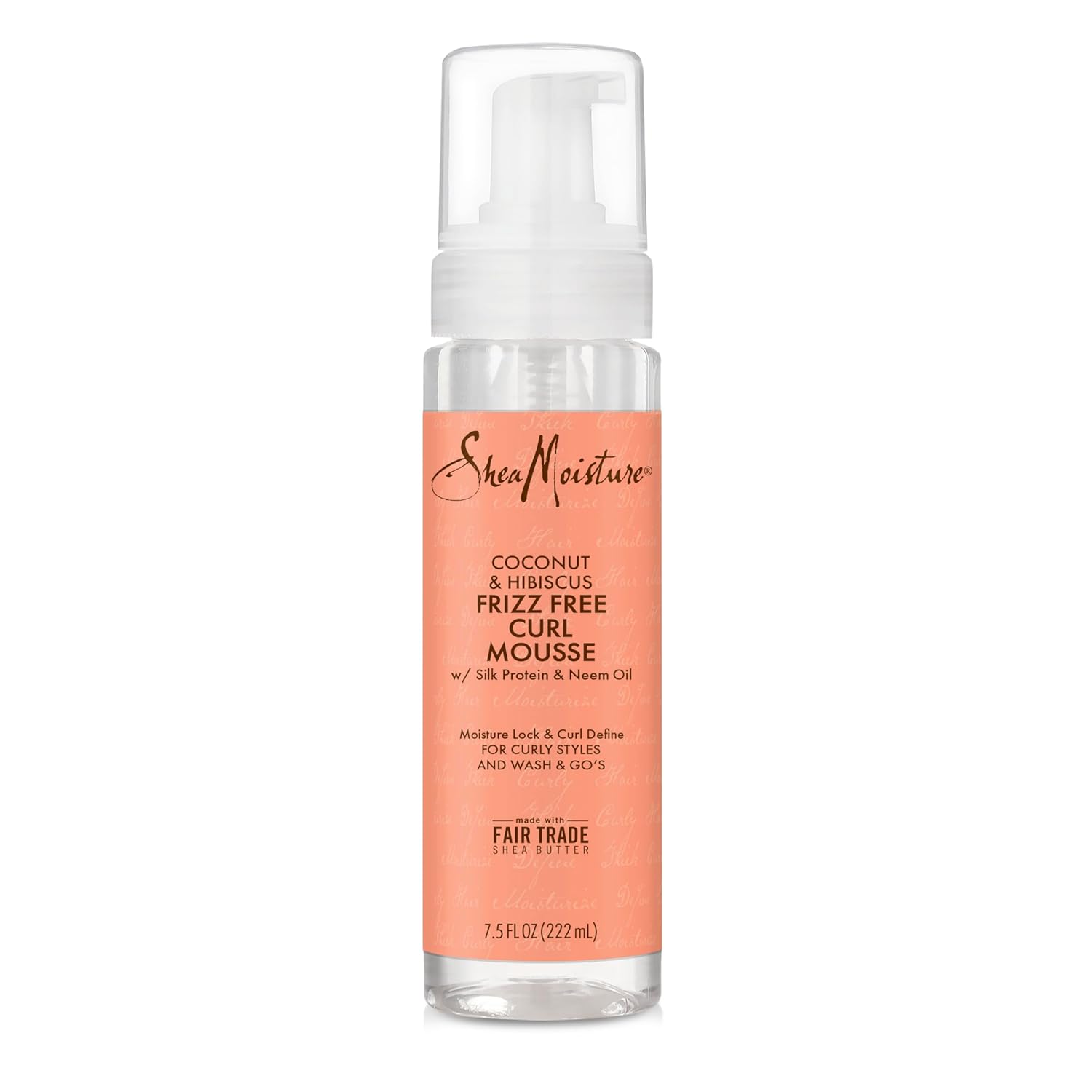 SheaMoisture Curl Mousse Coconut and Hibiscus for Frizz Control Styling Mousse with Shea Butter 7.5 oz-0