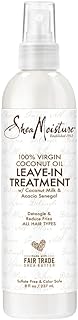 SheaMoisture Leave-in Conditioner Treatment for All Hair Types 100% Extra Virgin Coconut Oil Silicone Free 8 oz