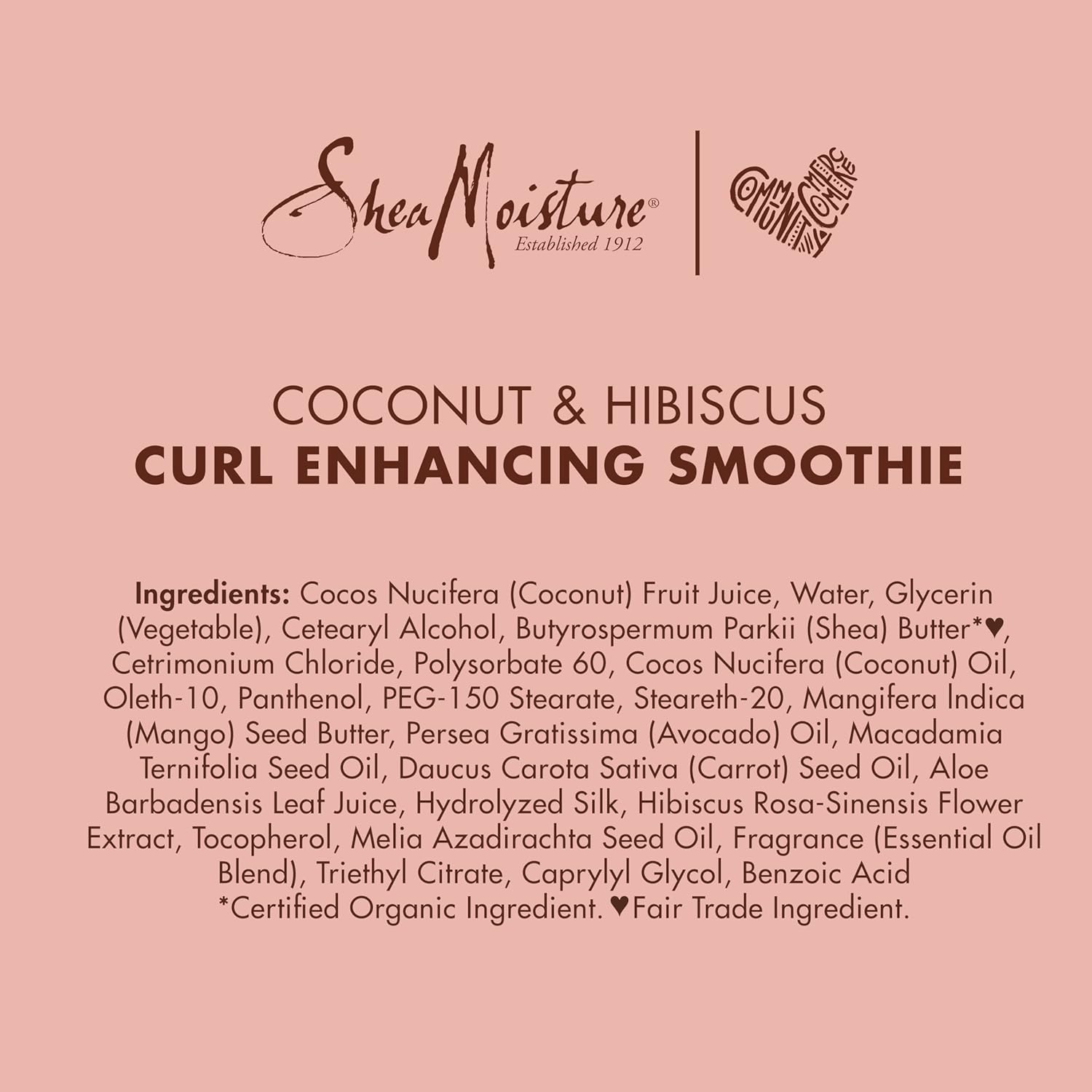 SheaMoisture Smoothie Curl Enhancing Cream Coconut and Hibiscus for Thick, Curly Hair Sulfate Free and Paraben Free 12 oz-13