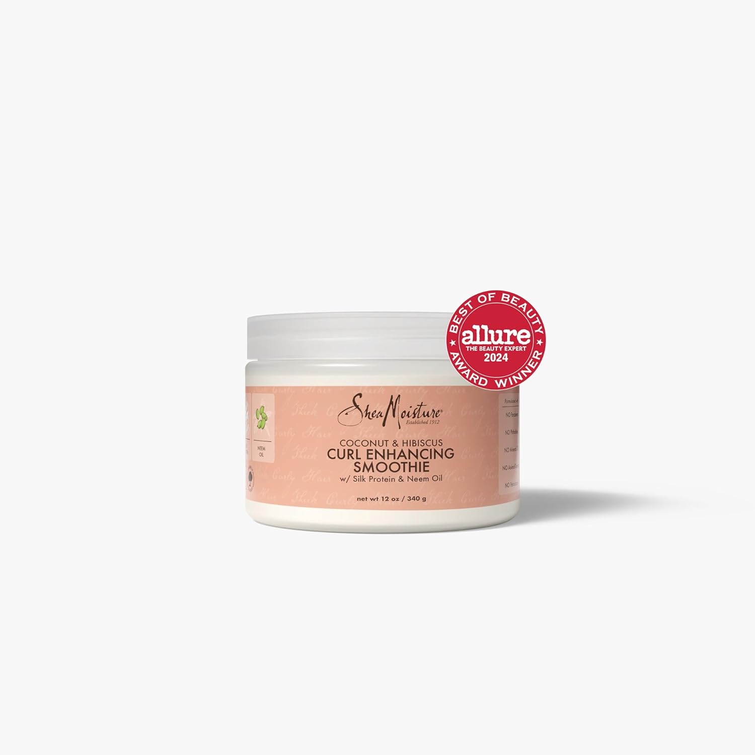 SheaMoisture Smoothie Curl Enhancing Cream Coconut and Hibiscus for Thick, Curly Hair Sulfate Free and Paraben Free 12 oz-2