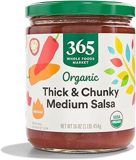 365 by Whole Foods Market, Organic Thick & Chunky Medium Salsa, 16 Ounce