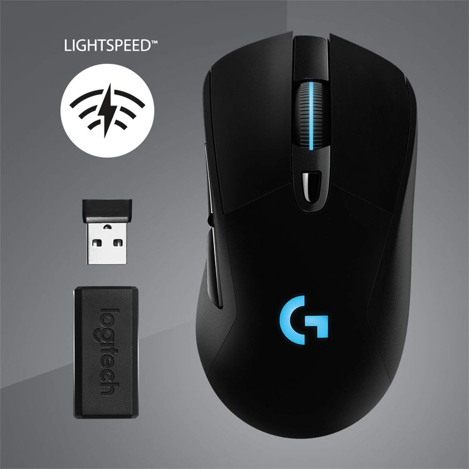 Logitech G703 Lightspeed Wireless Gaming Mouse W/Hero 25K Sensor, PowerPlay Compatible, Lightsync RGB, Lightweight 95G+10G Optional, 100-25, 600 DPI, Rubber Side Grips - Black-6