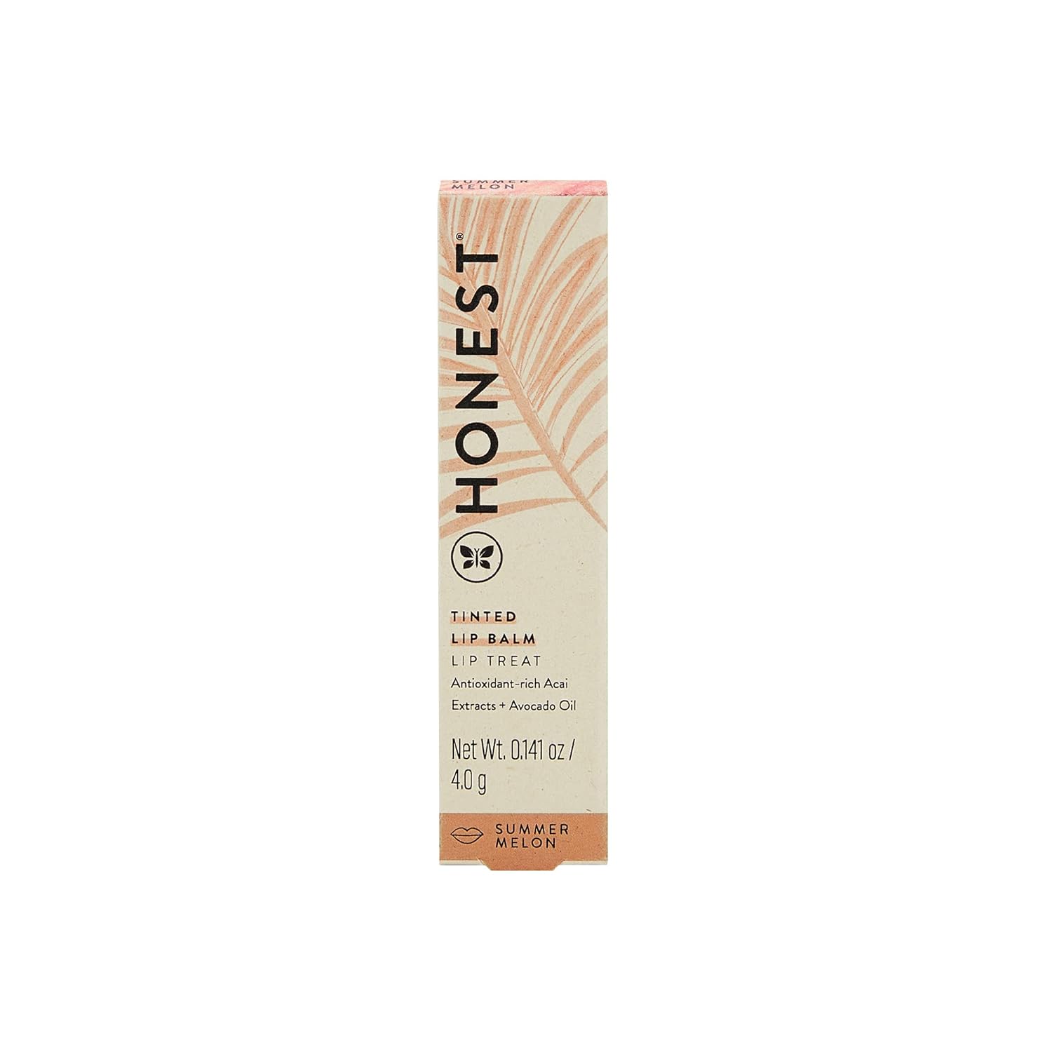 Honest Beauty Moisturizing Vegan Tinted Lip Balm | Antioxidant-rich Acai Extracts + Avocado Oil | Paraben Free + Cruelty Free | Summer Melon-7