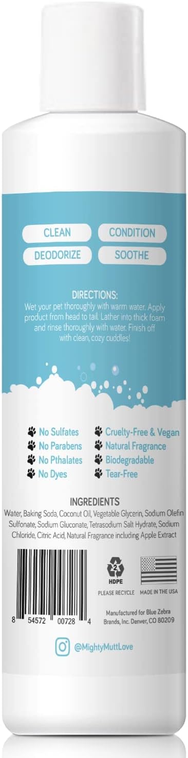 Mighty Mutt Soothing Dog Shampoo and Conditioner – Pet Friendly | Deodorizes Smelly Dogs | Detangles | Natural, Hypoallergenic & Anti-Itch Dog Shampoo Sensitive Skin – Fresh Breeze | 9 fl oz-1