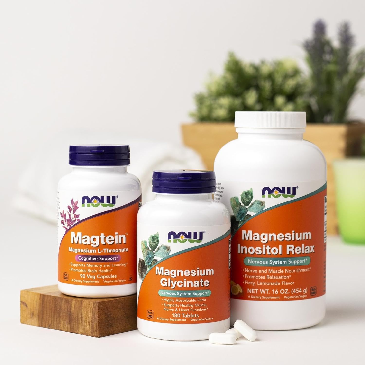 NOW Foods Supplements, Magnesium Glycinate 100 mg, Highly Absorbable Form, 180 Tablets-4