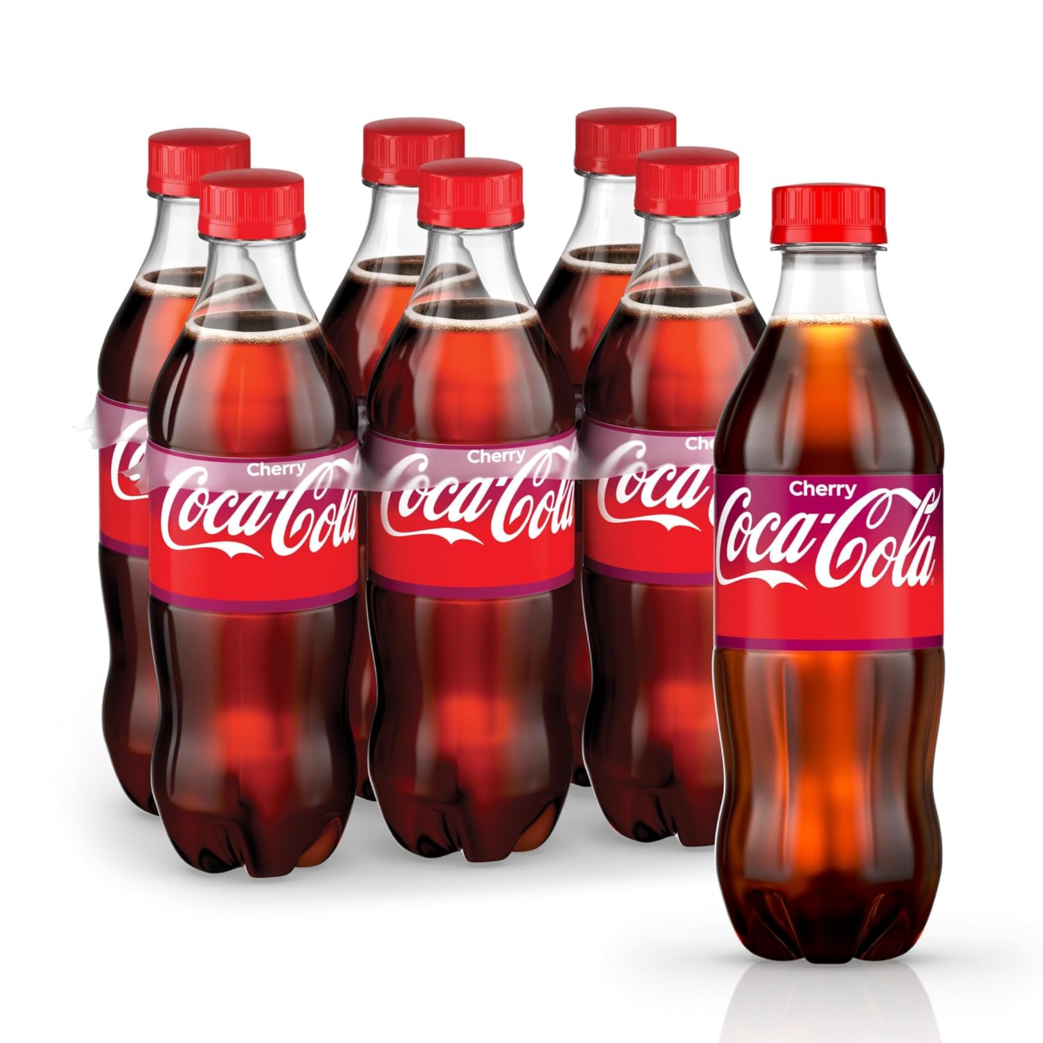 Coca-Cola Coke Cherry Soda, 16.9 fl oz, 6 Pack-0