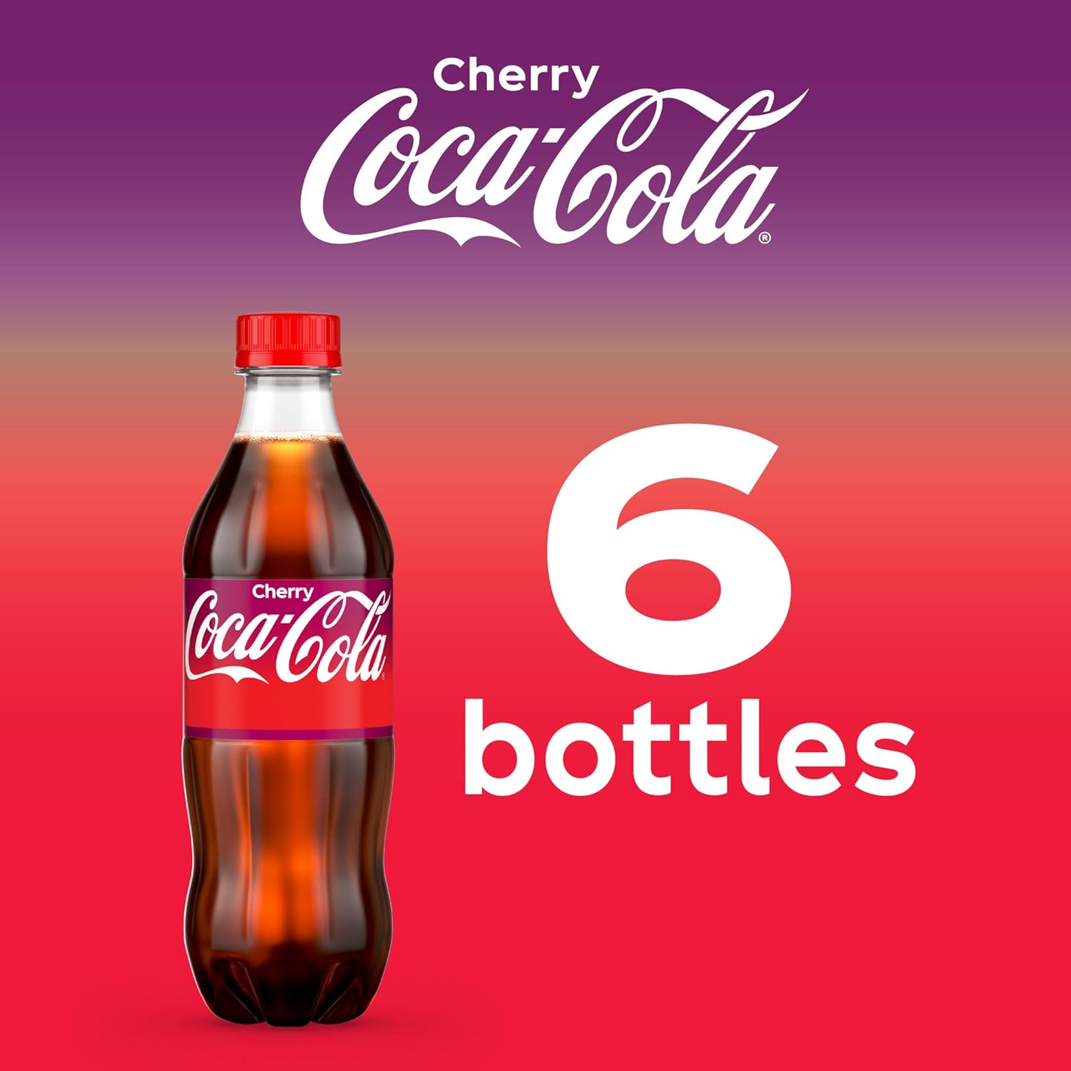 Coca-Cola Coke Cherry Soda, 16.9 fl oz, 6 Pack-3