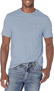 Tommy Hilfiger Men's Essential Short Sleeve Cotton Crewneck Pocket T-Shirt