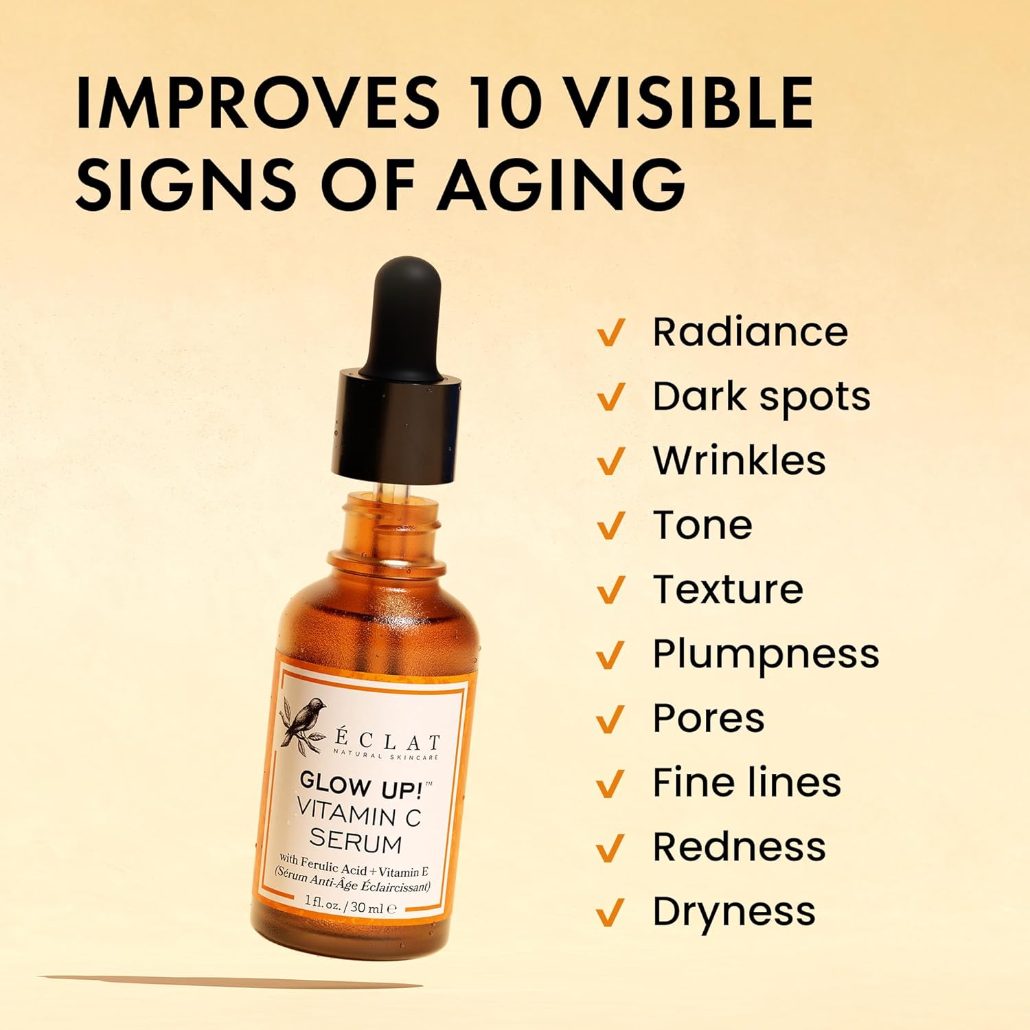 Vitamin C Face Serum - Dark Spot Remover Facial Serum, Vit C Serum with Hyaluronic Acid, Ferulic Acid, & Vit E - Anti Aging and Skin Brightening Serum, Pure Vitamin C Serum Skin Care-1