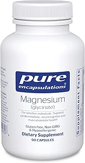 Pure Encapsulations Magnesium (Glycinate) - Supplement to Support Stress Relief, Sleep, Heart Health, Nerves, Muscles, and Metabolism* - with Magnesium Glycinate - 90 Capsules