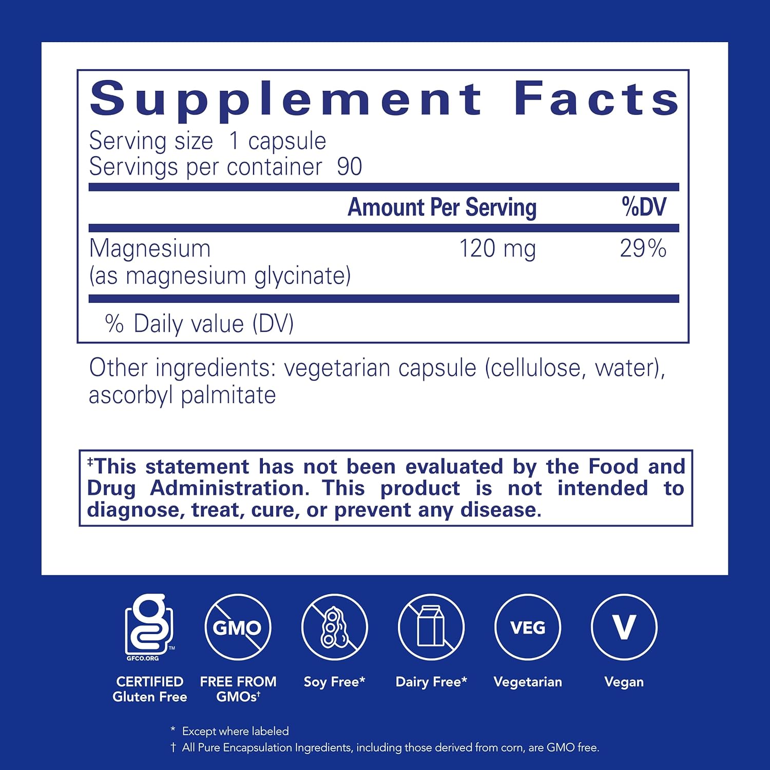 Pure Encapsulations Magnesium (Glycinate) - Supplement to Support Stress Relief, Sleep, Heart Health, Nerves, Muscles, and Metabolism* - with Magnesium Glycinate - 90 Capsules-1