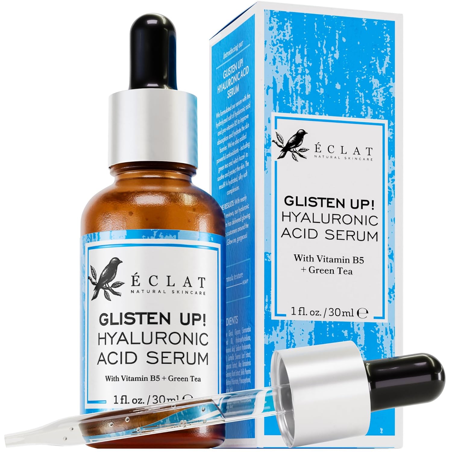 𝗧𝗢𝗣 𝟮𝟬𝟮𝟯* Hyaluronic Acid Face Serum - 2.5% Pure Hyaluronic Serum + 3% B5, Anti Wrinkle + Anti Aging Serum for Face with Vitamin C & E, Aloe - Antiaging Hydrating Serum, Hylunaric Acid Serum-0