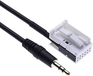 Keple Car Aux-in Adapter Cable 3.5mm Aux Audio Music Connector Cable for Mercedes A Class W169, W245, B W245, W203, C W209, W203, CLK X164, W209, GL W164, X164 5ft